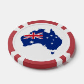 Australische Flagge Pokerchips (Einzeln)