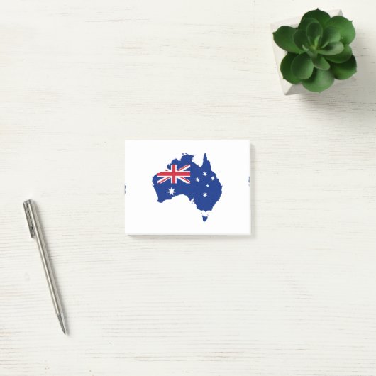 Australische Flagge Post-it Klebezettel (Büro)