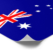 australische Flagge Poster (Ecke)