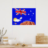 australische Flagge Poster (Küche)