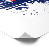 australische Flagge Poster (Ecke)