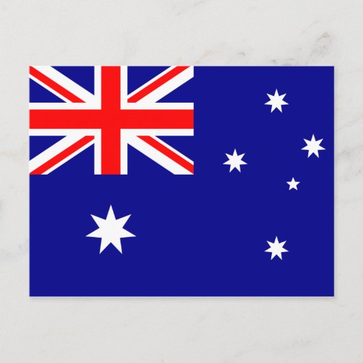 Australische Flagge Postkarte (Vorderseite)