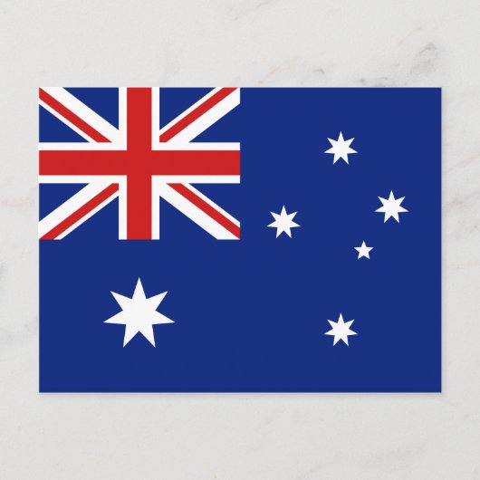 Australische Flagge Postkarte (Vorderseite)