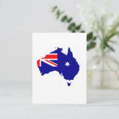 Australische Flagge Postkarte (Stehend Vorderseite)