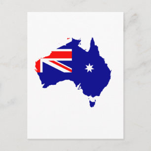 Australische Flagge Postkarte