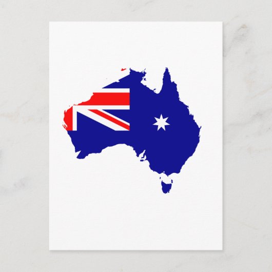 Australische Flagge Postkarte (Vorderseite)