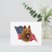 Australische Flagge Postkarte (Stehend Vorderseite)