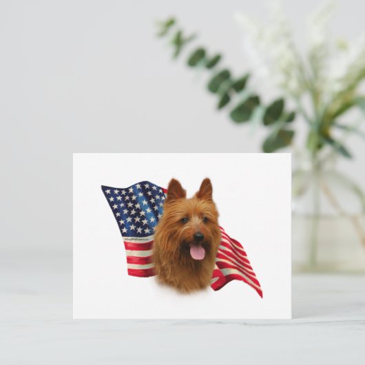 Australische Flagge Postkarte (Stehend Vorderseite)