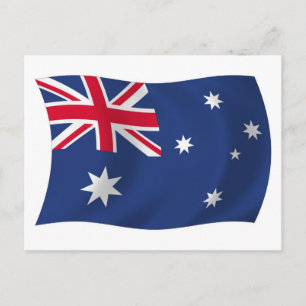 Australische Flagge Postkarte