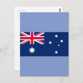 australische Flagge Postkarte (Vorne/Hinten)