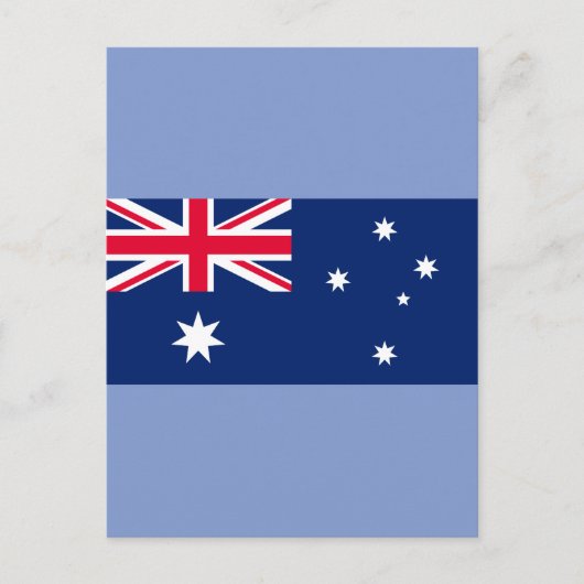 australische Flagge Postkarte (Vorderseite)