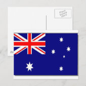 australische Flagge Postkarte (Vorne/Hinten)