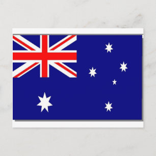 australische Flagge Postkarte