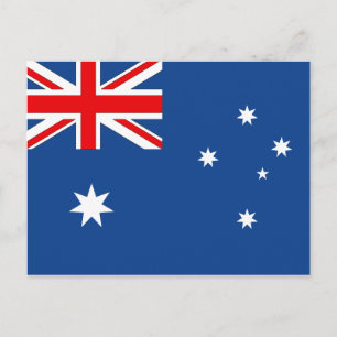 australische Flagge Postkarte