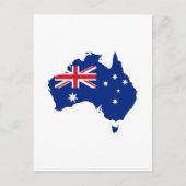 Australische Flagge Postkarte (Vorderseite)