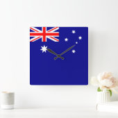 australische Flagge Quadratische Wanduhr (Zuhause)