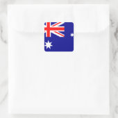 Australische Flagge Quadratischer Aufkleber (Tasche)