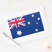 australische Flagge Rechteckiger Aufkleber (Umschlag)