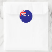 australische Flagge Runder Aufkleber (Tasche)