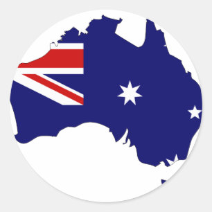 Australische Flagge Runder Aufkleber