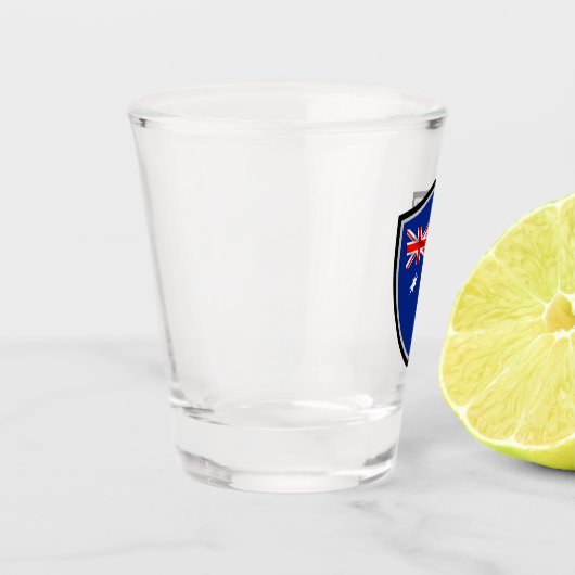 australische Flagge Schnapsglas (Links)