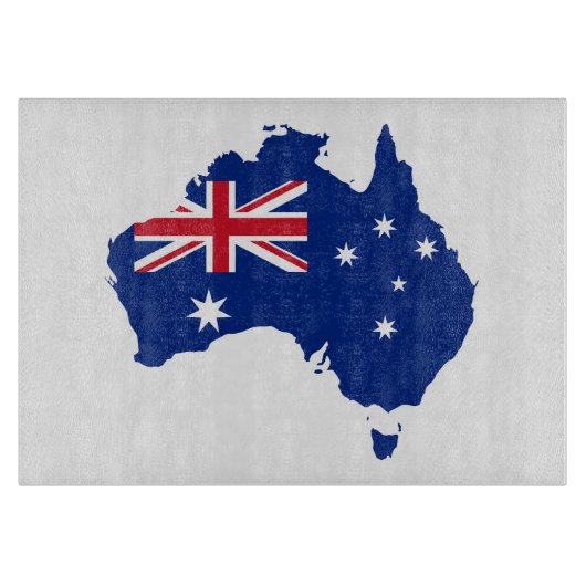 Australische Flagge Schneidebrett (Vorderseite)