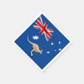 australische Flagge Serviette (Ecke)