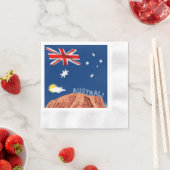 australische Flagge      Serviette (Beispiel)