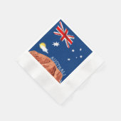 australische Flagge      Serviette (Ecke)
