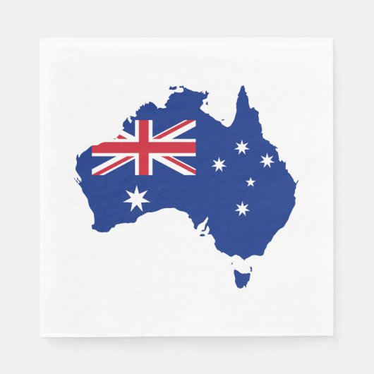 Australische Flagge Serviette (Vorderseite)