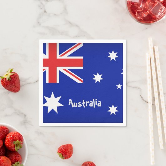 australische Flagge Serviette (Beispiel)