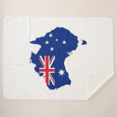 Australische Flagge Sherpadecke (Vorderseite (Horizontal))
