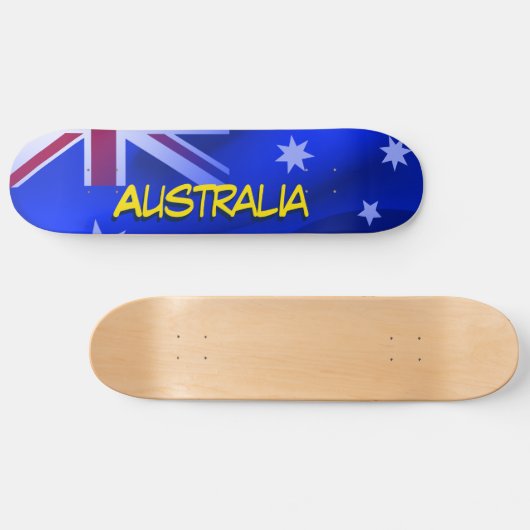 australische Flagge Skateboard (Horizontal)