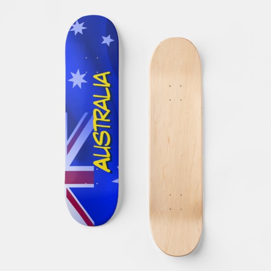 australische Flagge Skateboard (Vorderseite)