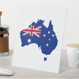 Australische Flagge Sockelschild