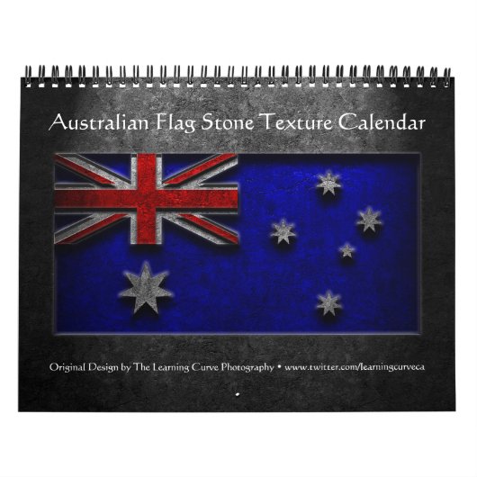 Australische Flagge Stone Texture Kalender (Titelbild)
