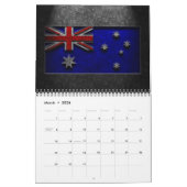 Australische Flagge Stone Texture Kalender (Mär 2026)