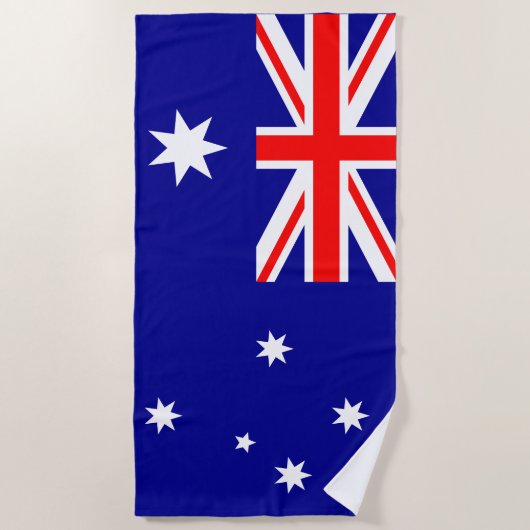 australische Flagge Strandtuch (Vorderseite)
