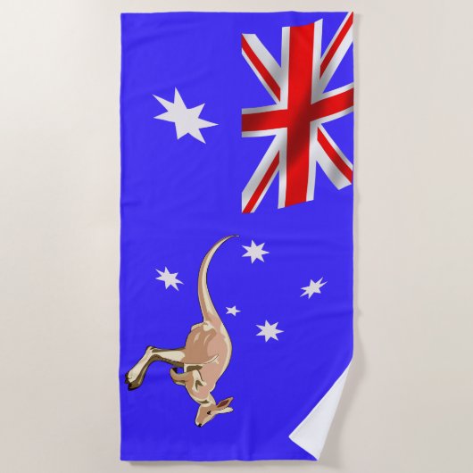 Australische Flagge Strandtuch (Vorderseite)
