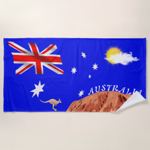 Australische Flagge Strandtuch