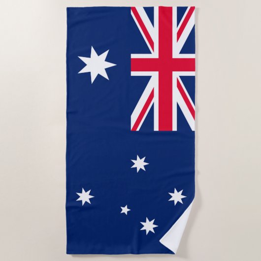 Australische Flagge Strandtuch (Vorderseite)