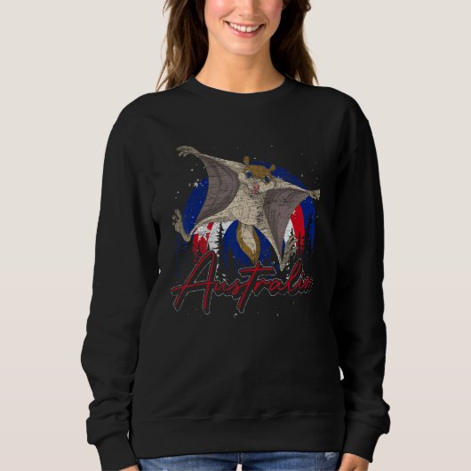 Australische Flagge Sugar Glider Aussie Animal Aus Sweatshirt (Vorderseite)