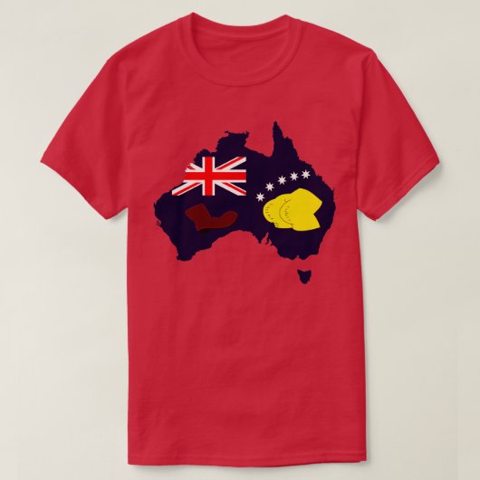 Australische Flagge T-Shirt (Design vorne)