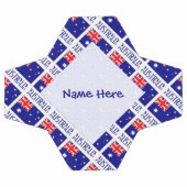 Australische Flagge Tiled Blue Personalisiert Fußball (Flach)