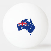 Australische Flagge Tischtennisball (Rückseite)