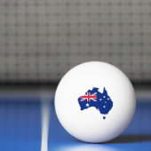 Australische Flagge Tischtennisball (Netto)