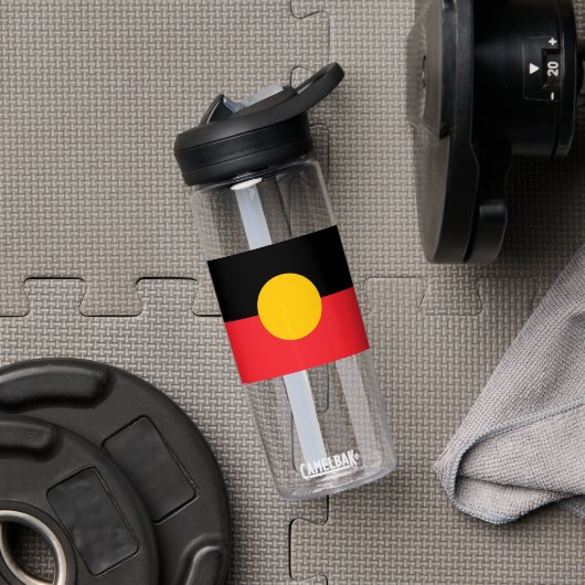 australische Flagge Trinkflasche (Fitnessstudio (gedreht))