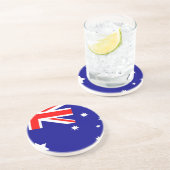 Australische Flagge trinkt Untersetzer (Seite)