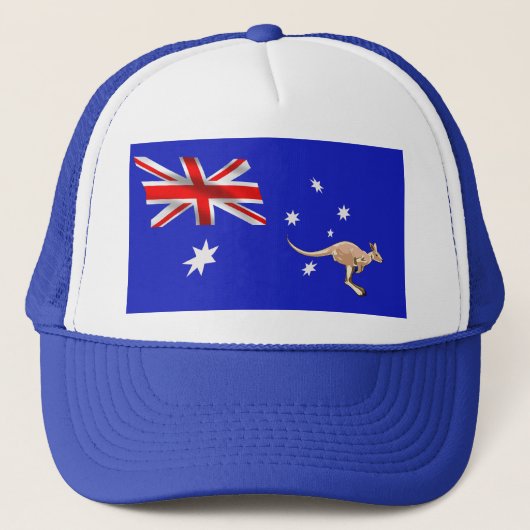 Australische Flagge Truckerkappe (Vorderseite)