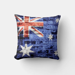 Australische Flagge Vintag Kissen